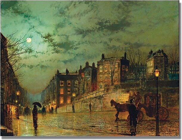 Trademark Global John Atkinson Grimshaw "Hampstead Hill" Canvas Art, 18" x 24"