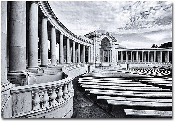 Trademark Global Gregory Ohanlon "Arlington National Cemetery- Amphitheater" Canvas Art, 16" x 24"