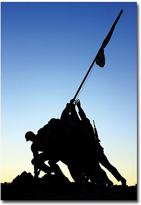 Trademark Global Gregory Ohanlon "Iwo Jima Memorial" Canvas Art, 47" x 30"