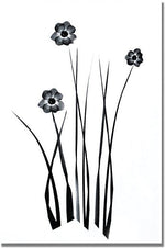 Trademark Global Kathie McCurdy "White and Black Bunch" Canvas Art, 47" x 35"