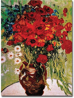 Trademark Global Vincent Van Gogh "Dasies & Poppies" Canvas Art, 35" x 47"
