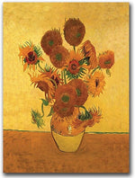 Trademark Global Vincent Van Gogh "Vase with Sunflowers" Canvas Art, 19" x 14"