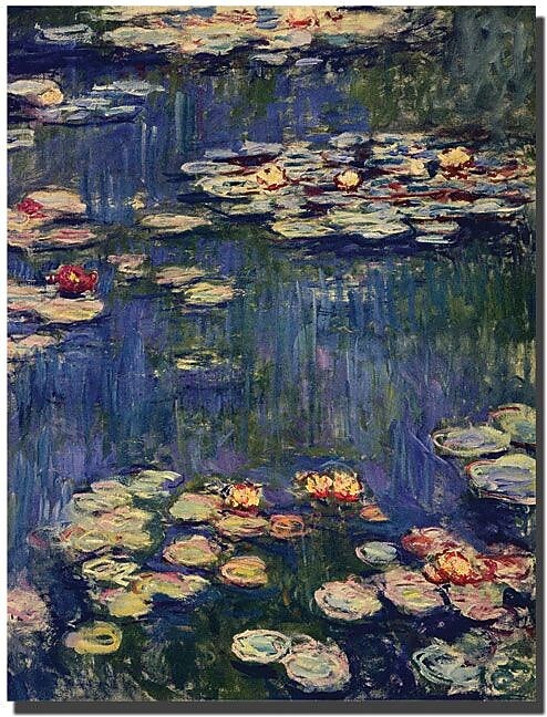 Trademark Global Claude Monet "Water Lilies" Canvas Art, 47" x 35"