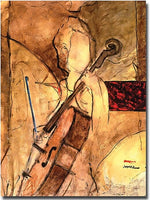 Trademark Global Joarez "Old Cello" Canvas Art, 47" x 35"