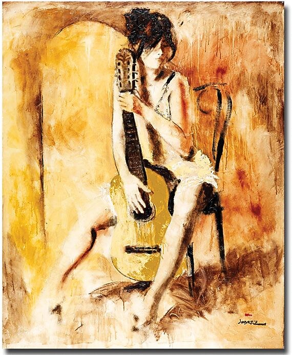 Trademark Global Joarez "Love Song" Canvas Art, 19" x 14"