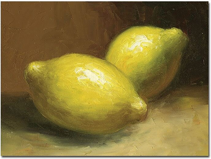 Trademark Global "Lemons" Canvas Art, 14" x 19"
