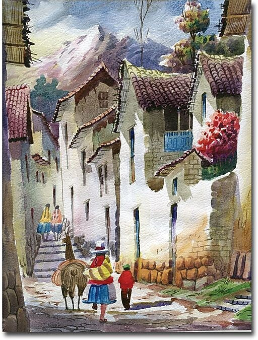 Trademark Global Jimenez "Cuzco I" Canvas Art, 19" x 14"