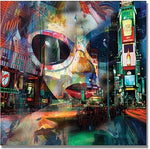 Trademark Global "On Broadway" Canvas Art, 35" x 35"