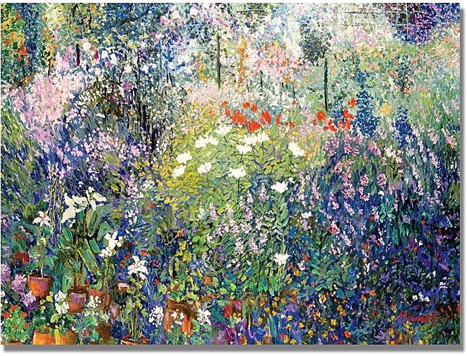 Trademark Global Manor Shadian "Garden in Maui" Canvas Art, 30" x 47"