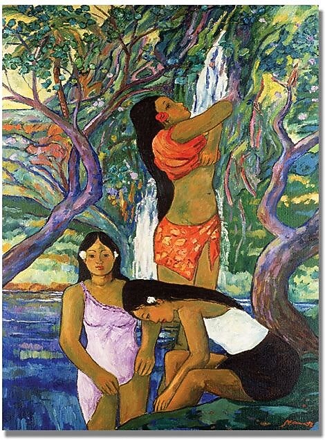 Trademark Global Manor Shadian "Hana Waterfall" Canvas Art, 47" x 30"