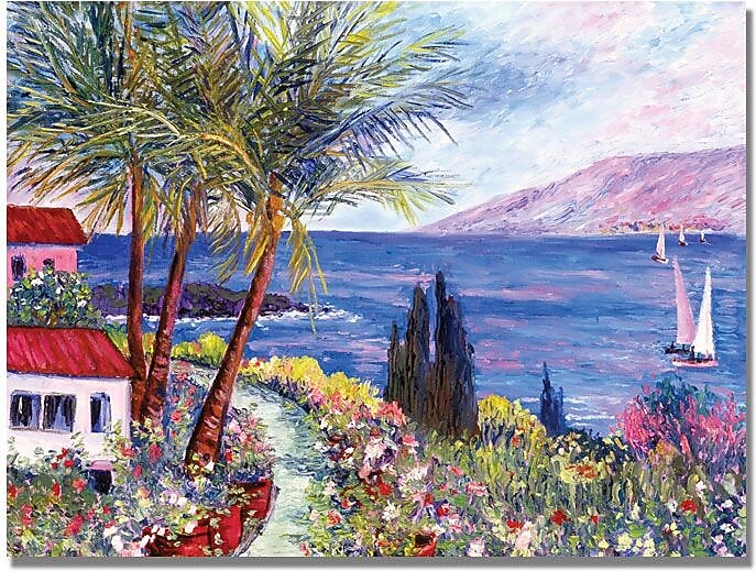 Trademark Global Manor Shadian "Villa in Maui" Canvas Art, 30" x 47"