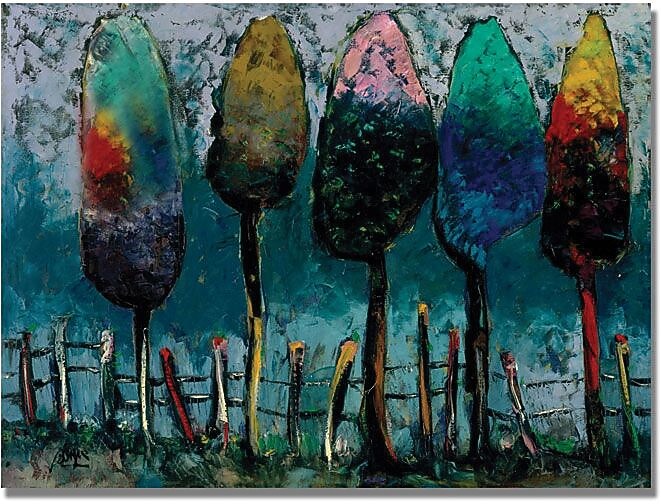 Trademark Global Boyer "Azul Cielo" Canvas Art, 26" x 32"