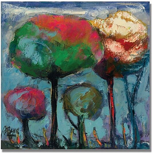 Trademark Global Boyer "Niebla de Colores" Canvas Art, 24" x 24"