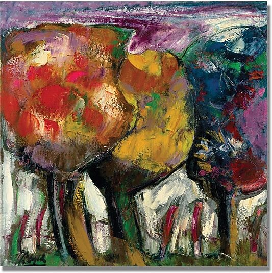 Trademark Global Boyer "Purple Sky" Canvas Art, 24" x 24"