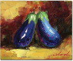 Trademark Global "Eggplant Still Life" Canvas Art, 14" x 19"