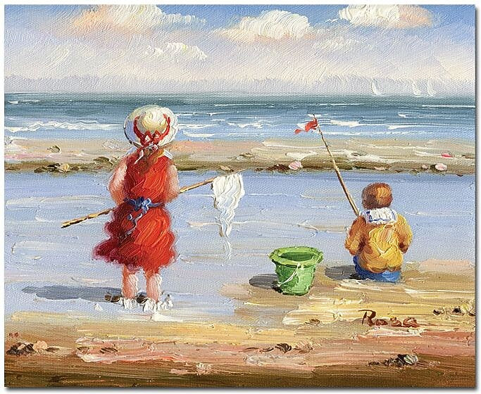 Trademark Global "At the Beach II" Canvas Art, 26" x 32"