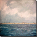 Trademark Global Michelle Calkins "Dunes of Lake Michigan with Big Sky" Canvas Art, 24" x 24"