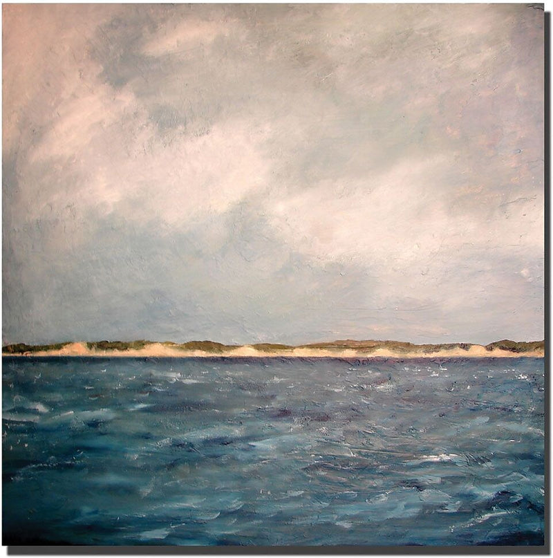 Trademark Global Michelle Calkins "Dunes of Lake Michigan with Big Sky" Canvas Art, 24" x 24"