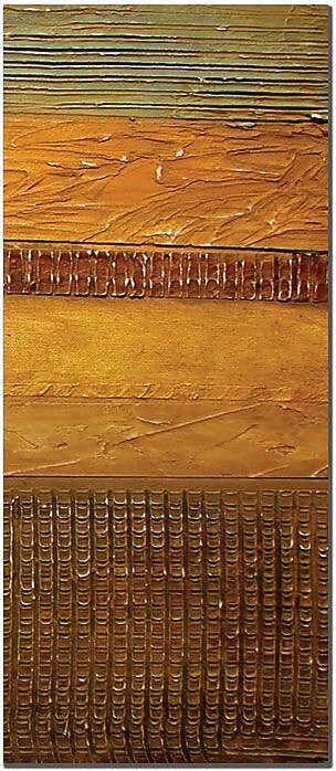 Trademark Global Michelle Calkins "Earth Layers"-C Canvas Art, 24" x 8"