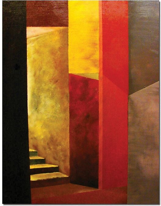 Trademark Global Michelle Calkins "Mystery Stairwell" Canvas Art, 32" x 24"