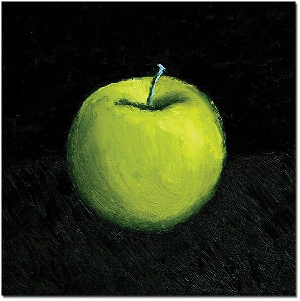 Trademark Global Michelle Calkins "Green Apple Still Life" Canvas Art, 35" x 35"