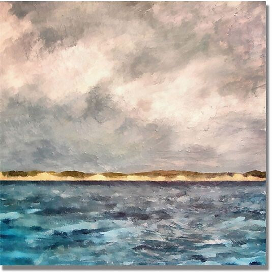 Trademark Global Michelle Calkins "Dunes of Lake Michigan" Canvas Art, 35" x 35"
