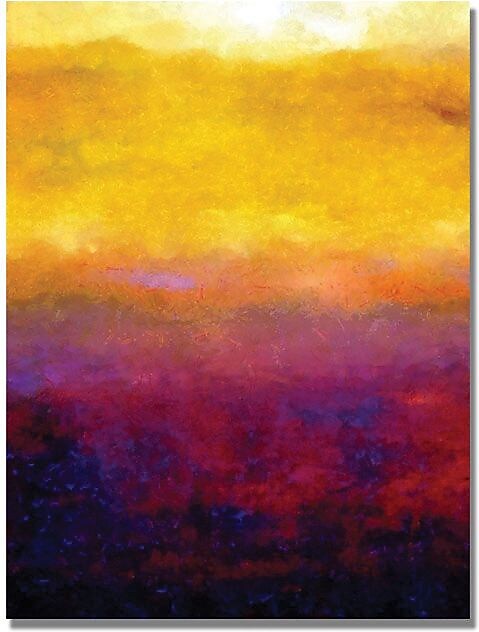 Trademark Global Michelle Calkins "Golden Sunset" Canvas Art, 24" x 18"