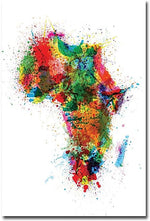 Trademark Global Michael Tompsett "Africa - Paint Splashes" Canvas Art, 47" x 30"