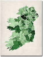 Trademark Global Michael Tompsett "Ireland Watercolor" Canvas Art, 47" x 35"