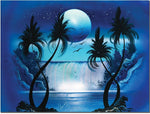 Trademark Global Conrad "Moon Over the Waterfall I" Canvas Art, 18" x 24"