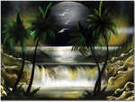 Trademark Global Conrad "Moon Over the Waterfall III" Canvas Art, 18" x 24"