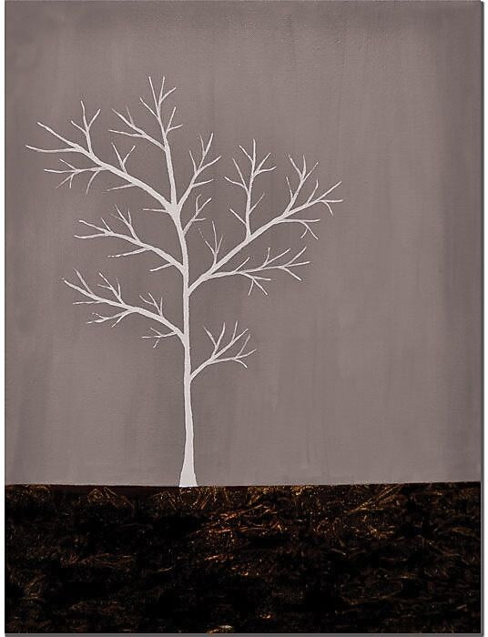 Trademark Global Nicole Dietz "Grey on White Series" Canvas Art, 24" x 18"