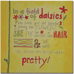 Trademark Global Nicole Dietz "Daisy Girl" Canvas Art, 18" x 18"