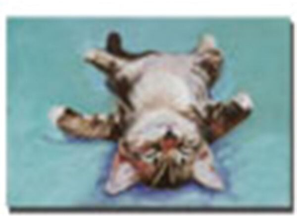 Trademark Global Pat Saunders White "Little Napper" Canvas Art, 14" x 19"