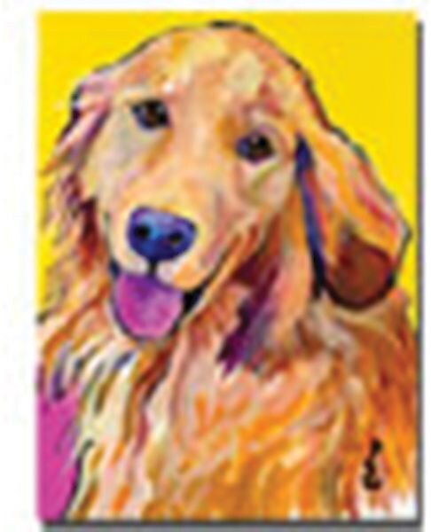 Trademark Global Pat Saunders White "Molly" Canvas Art, 19" x 14"