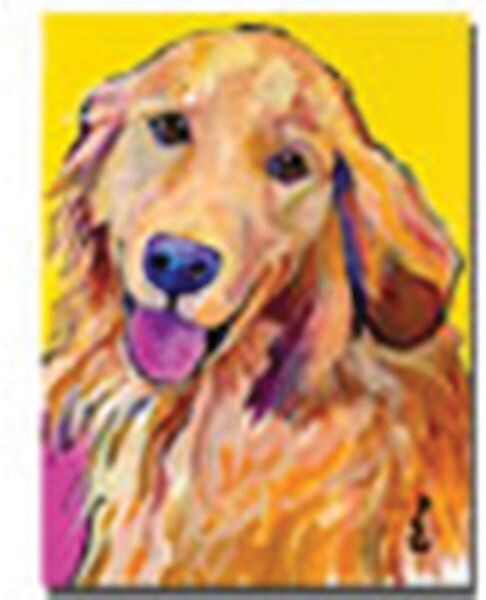 Trademark Global Pat Saunders White "Molly" Canvas Art, 32" x 24"