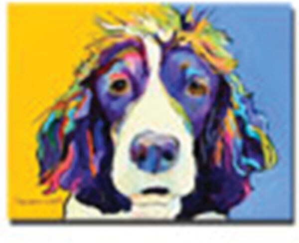 Trademark Global Pat Saunders White "Sadie" Canvas Art, 14" x 19"