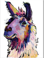 Trademark Global Pat Saunders White "Fabio" Canvas Art, 19" x 14"