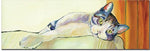 Pat Saunders White "Sunbather" Canvas Art, 8" x 24"