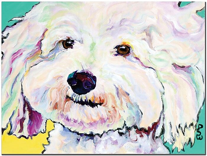 Trademark Global Pat Saunders White "Buttons" Canvas Art, 14" x 19"