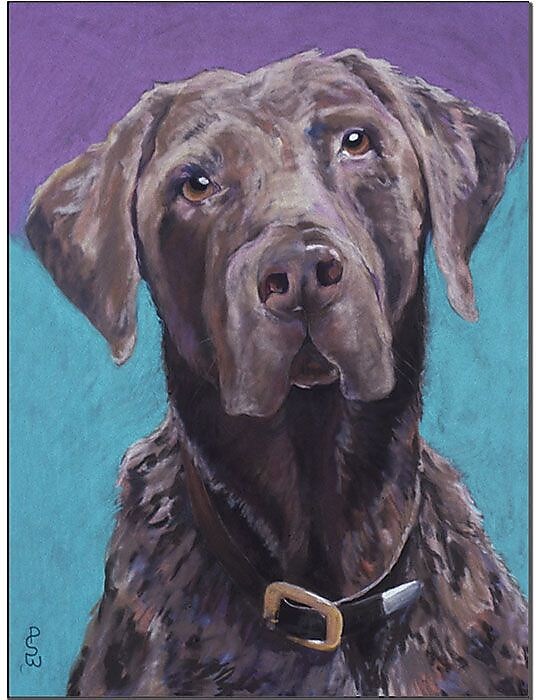 Trademark Global Pat Saunders White "Max" Canvas Art, 19" x 14"