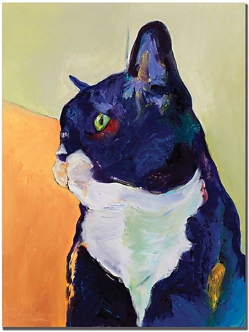 Trademark Global Pat Saunders White "Bird Watcher" Canvas Art, 24" x 18"