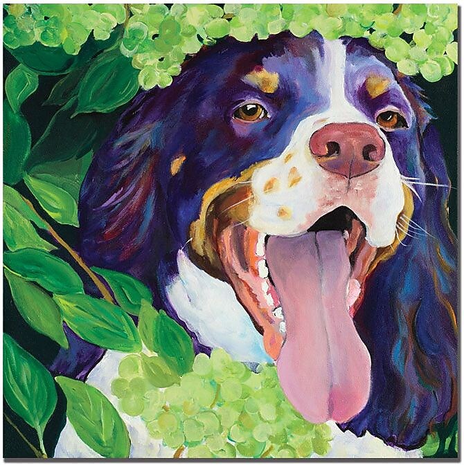Trademark Global Pat Saunders White "Trace" Canvas Art, 24" x 24"