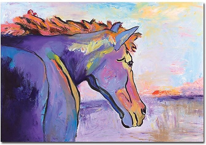 Trademark Global Pat Saunders White "Frosty Morning" Canvas Art, 18" x 24"