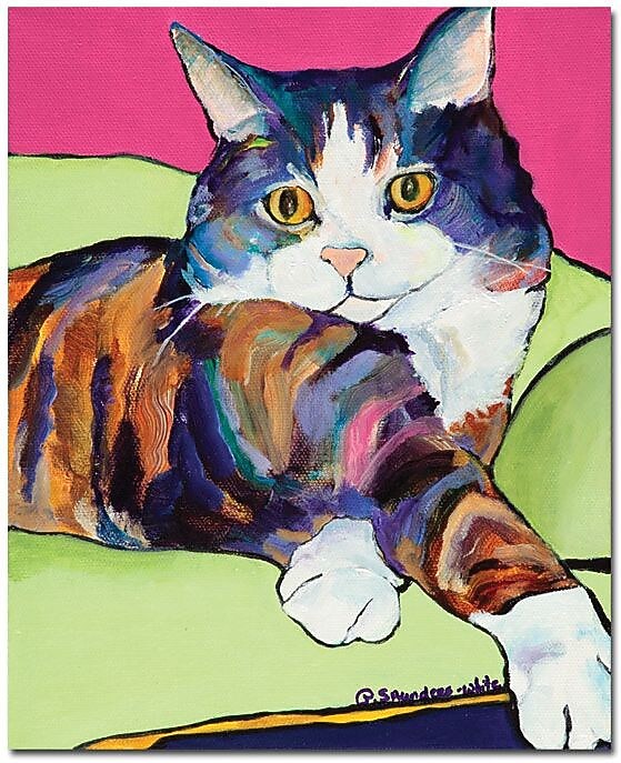 Trademark Global Pat Saunders White "Ursula" Canvas Art, 32" x 26"