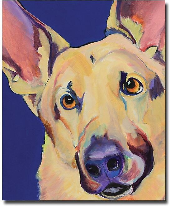 Trademark Global Pat Saunders White "Freida" Canvas Art, 24" x 18"