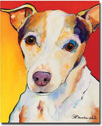 Trademark Global Pat Saunders White "Polly" Canvas Art, 47" x 35"