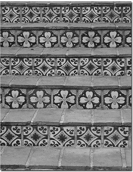 Trademark Global Patty Tuggle "Black and White Tiles" Canvas Art, 24" x 18"