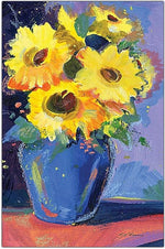 Trademark Global Sheila Golden "Sunflowers II" Canvas Art, 19" x 14"