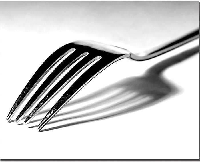 Trademark Global Tammy Davison "Fork" Canvas Art, 14" x 19"